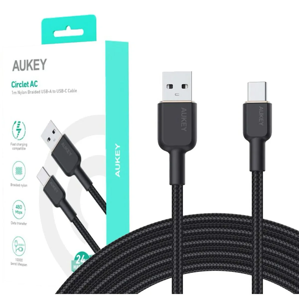Cable usb c vers usb aukey cb nac1 noir 1 m s914482333. Diaytar, le compagnon idéal de votre vie connectée et stylée, à travers une offre généraliste sans équivalent