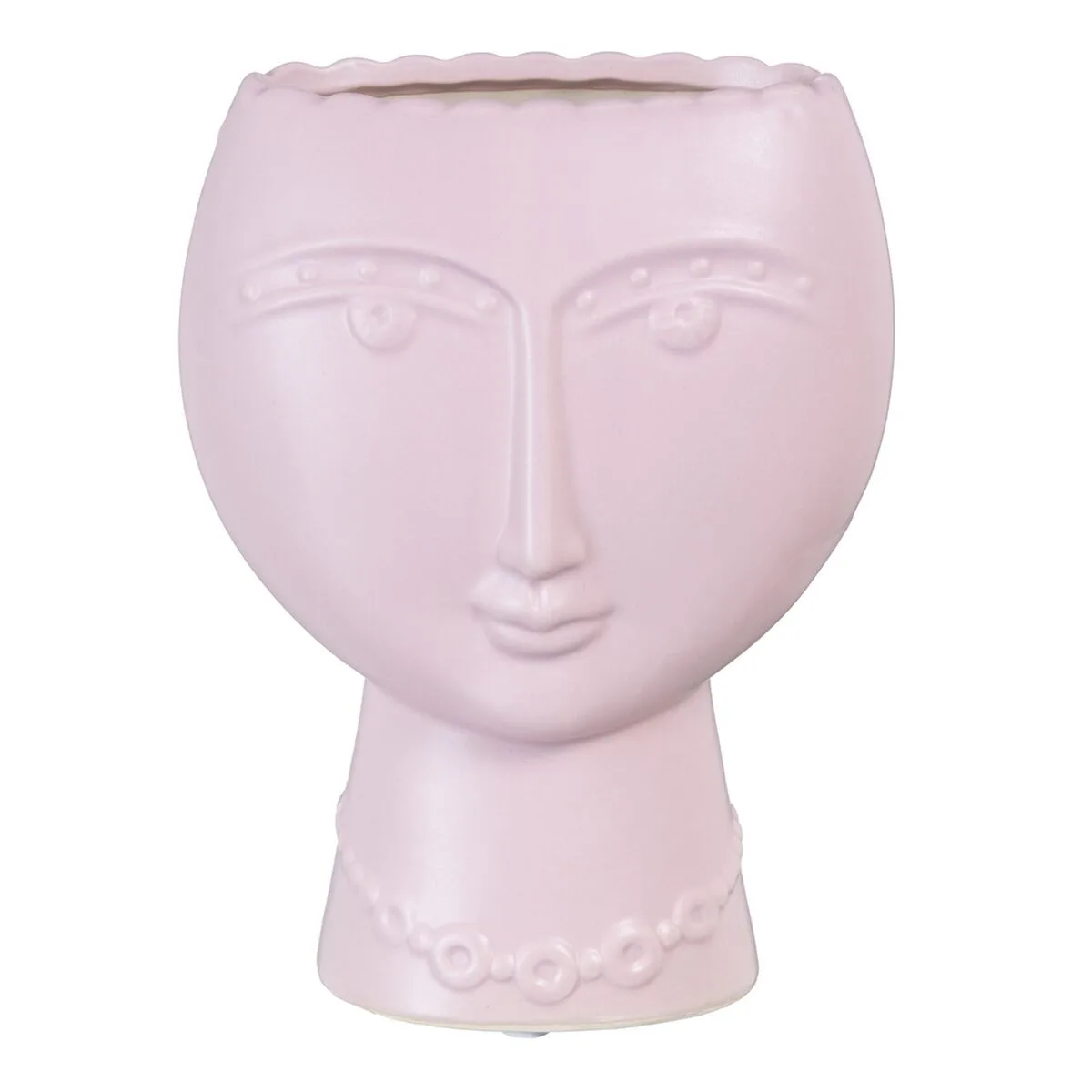 Cache pot 15 x 8 5 x 19 cm visage ceramique mauve s880139744. Créez votre look signature avec les pièces mode sélectionnées par Diaytar.