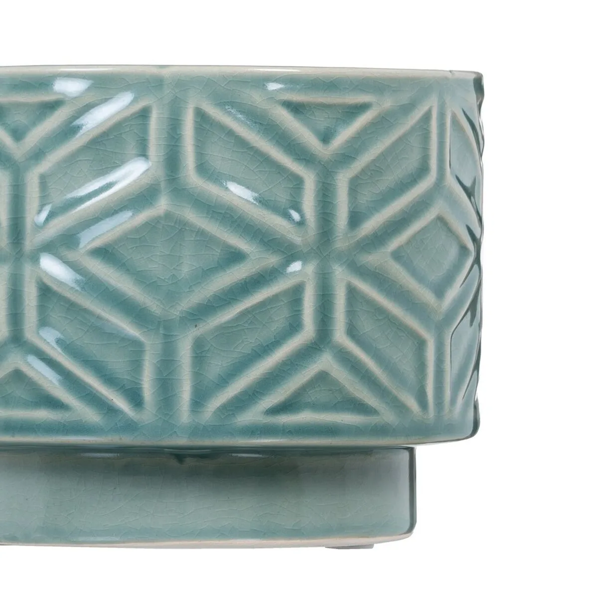 Cache pot 17 5 x 17 5 x 14 cm ceramique bleu s880140636. Plongez dans l'univers Diaytar où chaque produit raconte une histoire.