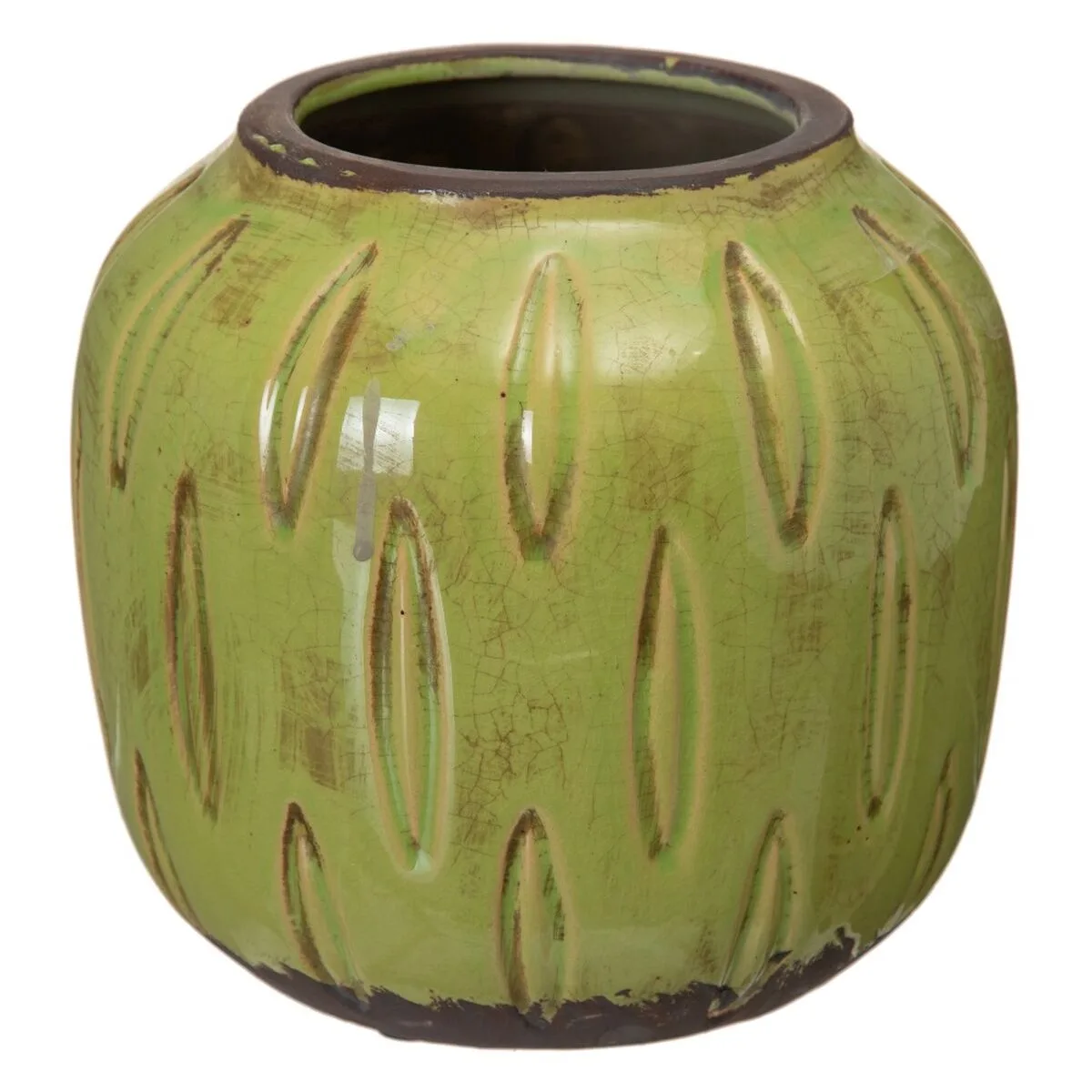 Cache pot 19 5 x 19 5 x 18 5 cm ceramique pistache s880116618. Du salon à la chambre, Diaytar habille votre intérieur avec élégance.