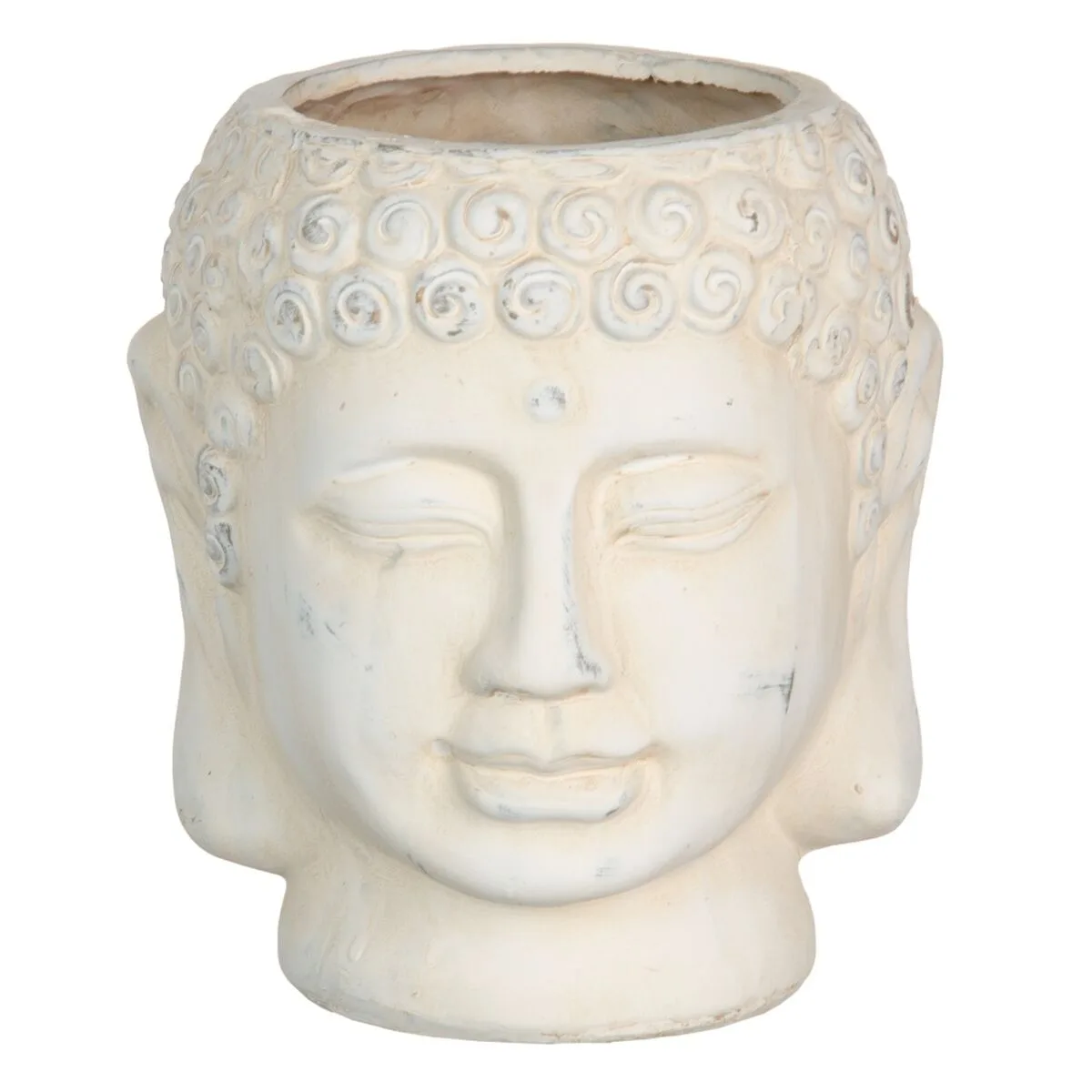 Cache pot creme terre cuite buda oriental 14 x 14 x 15 5 cm s880657437. Plongez dans l'univers Diaytar où chaque produit raconte une histoire.