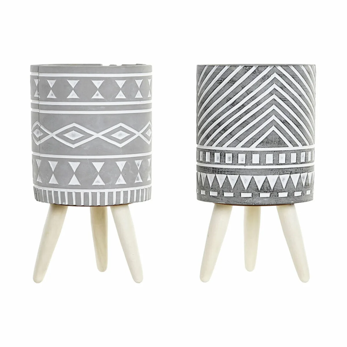 Cache pot dkd home decor gris ciment blanc pin boho 14 3 x 14 3 x 26 2 cm 2 unites s302395751. Diaytar s'adresse aux esprits modernes en quête de produits qui allient performance technologique et design épuré