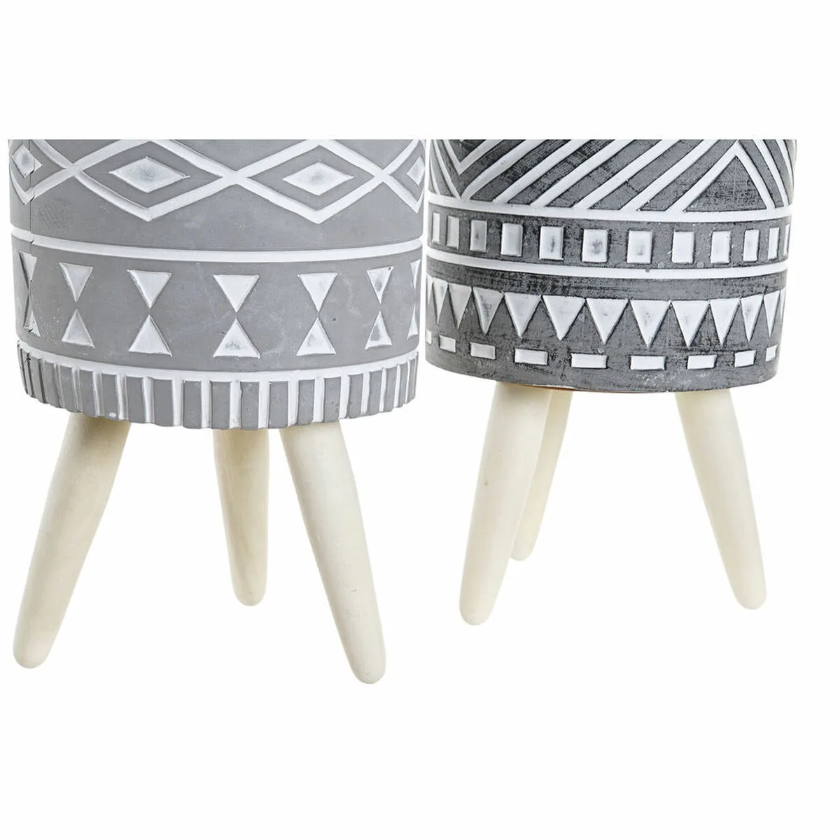 Cache pot dkd home decor gris ciment blanc pin boho 14 3 x 14 3 x 26 2 cm 2 unites s302395785. Diaytar a fait de la variété son arme secrète : une offre généraliste si vaste que vous y trouverez forcément l'inimaginable