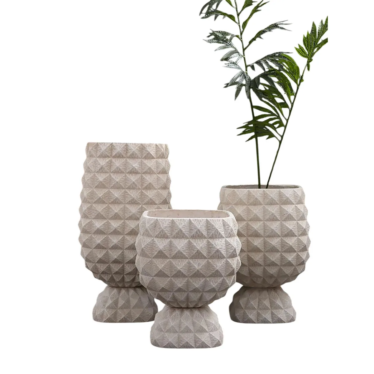 Cache pot home esprit argile fibre moderne 35 x 35 x 60 cm s306122292. Les dernières tendances mode vous attendent chez Diaytar !