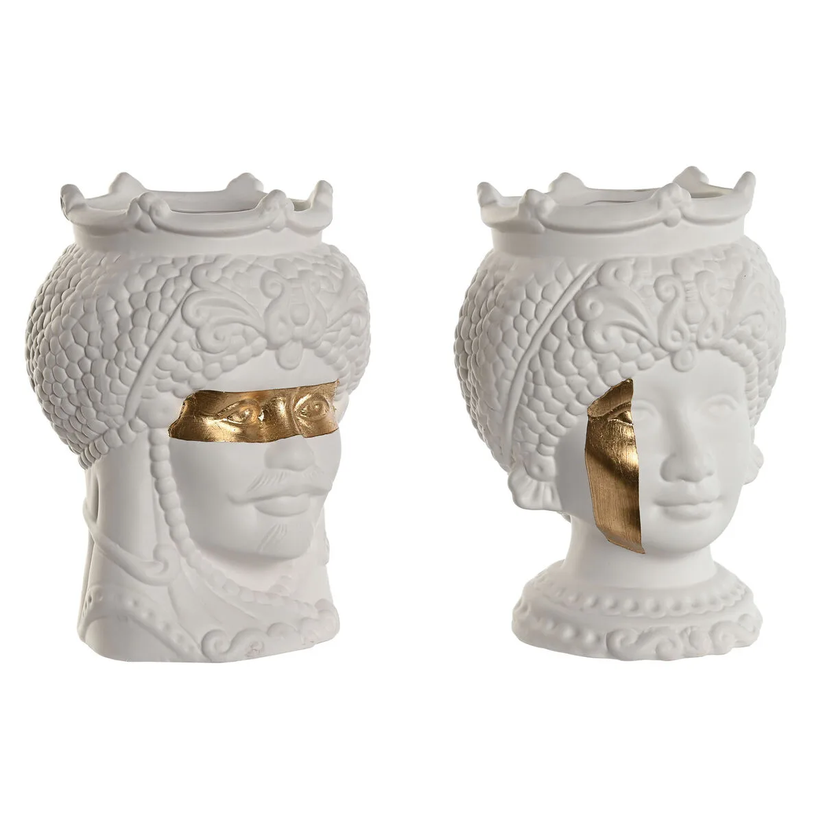 Cache pot home esprit blanc dore porcelaine 15 x 15 x 26 5 cm 2 unites s306043289. Notre mission chez Diaytar : vous simplifier la vie en vous proposant les produits les plus ingénieux et les plus tendance du marché