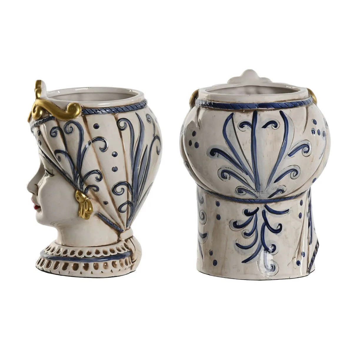 Cache pot home esprit bleu blanc dore porcelaine 15 x 15 x 26 cm 2 unites s306043743. Diaytar ne suit pas les tendances, il les anticipe à travers sa sélection前瞻 de produits électroniques et généraux
