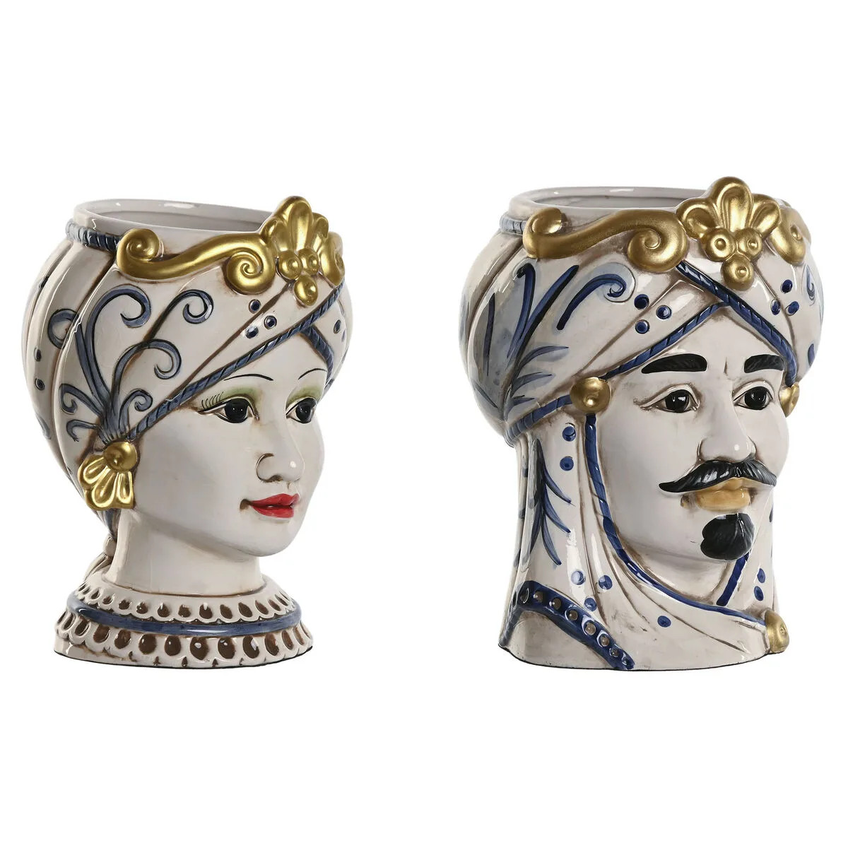 Cache pot home esprit bleu blanc dore porcelaine 15 x 15 x 26 cm 2 unites s306043793. Diaytar, c'est la convergence entre votre style unique et notre sélection infinie de produits qui lui correspondent.