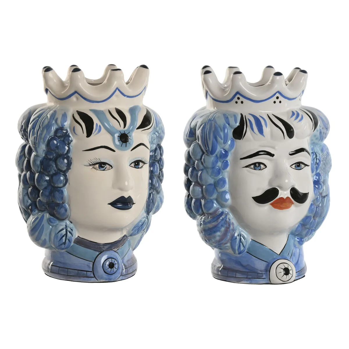 Cache pot home esprit bleu blanc porcelaine 15 x 15 x 26 cm s306043856. L'ambition de Diaytar : devenir votre boutique en ligne de référence pour tous les produits qui améliorent votre vie