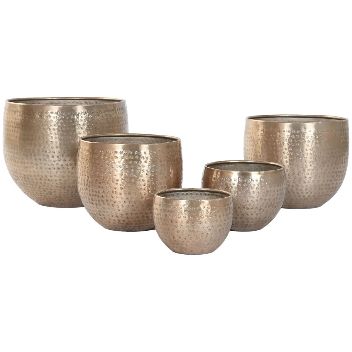 Cache pot home esprit dore aluminium 35 x 35 x 29 5 cm 5 unites s306044826. Diaytar cultive l'art du bien-être à travers ses produits soigneusement choisis.
