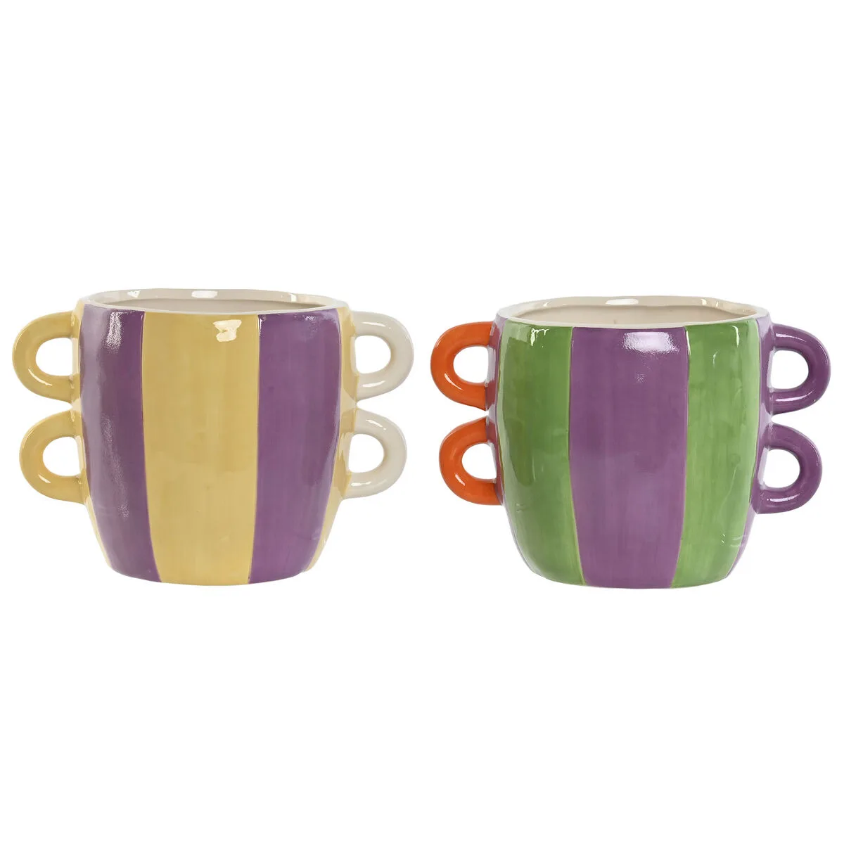 Cache pot home esprit multicouleur dolomite 22 5 x 16 x 15 cm 2 unites s305901950. Nos stylistes Diaytar dénichent pour vous les pépites de la saison.