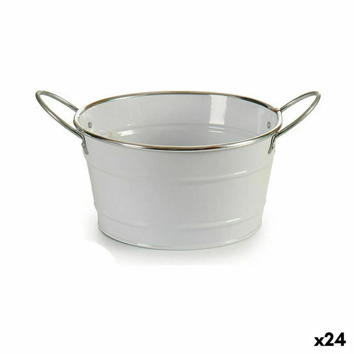 Cache pot ibergarden f60326 d blanc argente zinc seau 27 5 x 10 5 x 20 cm 24 unites s362465225. Diaytar, c'est l'assurance de produits qui durent, tant dans leur construction que dans leur style intemporel.