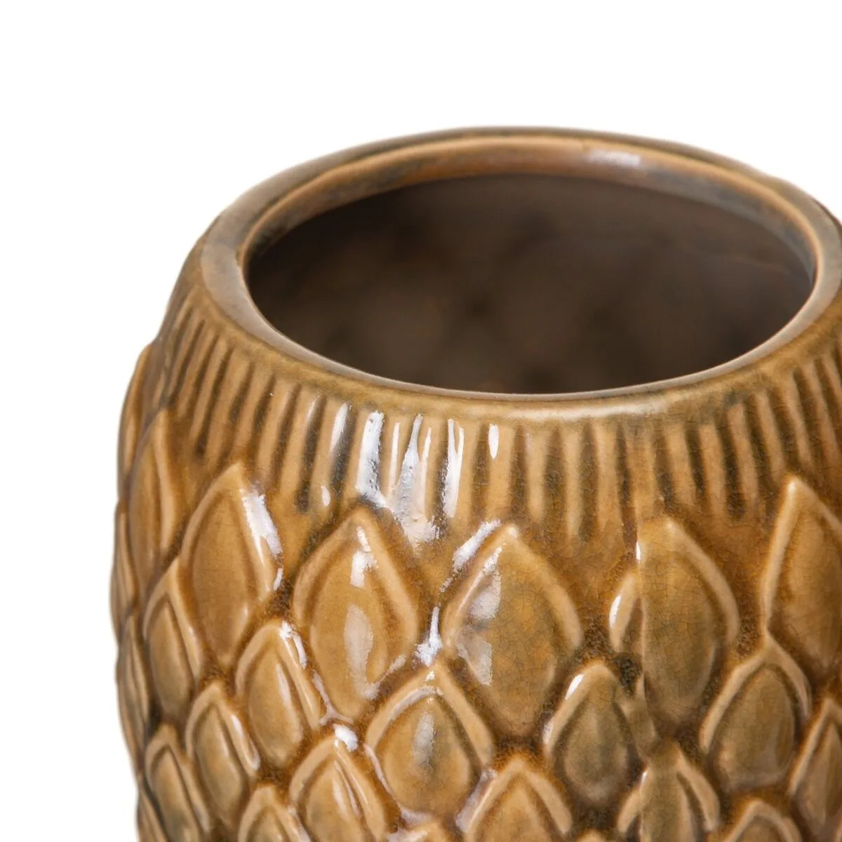 Cache pot moutarde ceramique 15 5 x 15 5 x 18 5 cm s880586423. Les influenceurs adorent Diaytar pour ses pièces mode avant-gardistes.