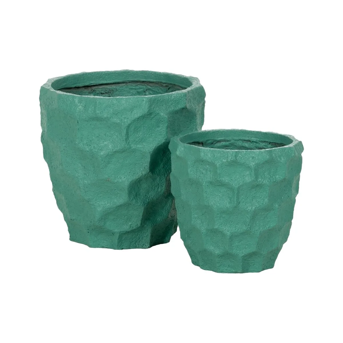 Cache pot turquoise ciment 41 x 41 x 39 6 cm 2 unites s880828685. Nous sommes Diaytar, les architectes de votre espace de vie en ligne, meublé avec les meilleurs produits du moment