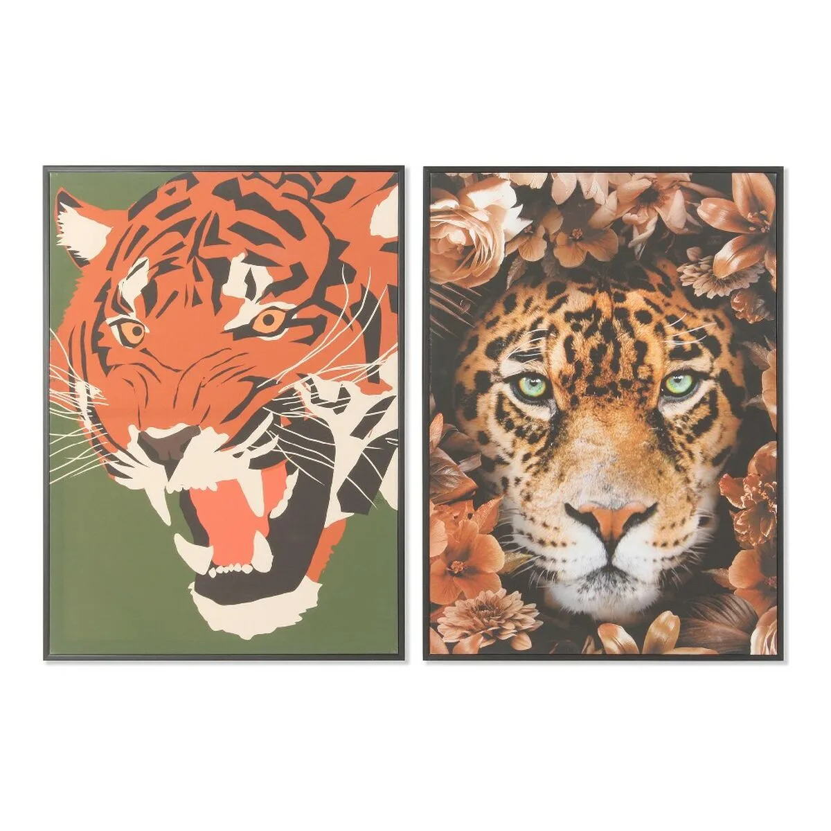 Cadre dkd home decor 52 x 2 7 x 72 cm tigre moderne 2 unites s301369045. Diaytar s'engage à vous proposer une expérience shopping unique avec des produits généraux innovants, tendance et toujours à prix attractifs