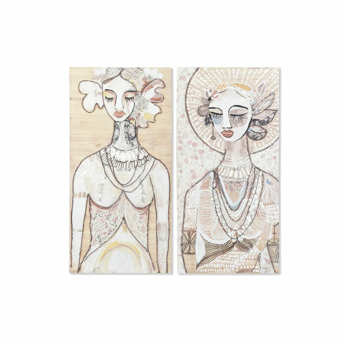 Cadre dkd home decor 60 x 3 7 x 120 cm femme colonial 2 unites s302821283. Bienvenue dans le cercle très sélect des acheteurs inspirés. Diaytar révèle les produits qui définiront demain.
