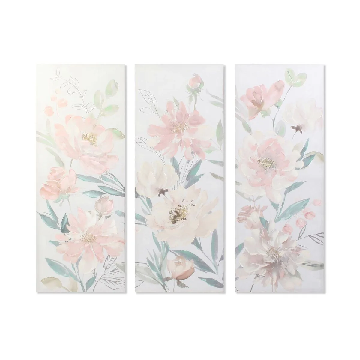 Cadre dkd home decor fleurs 55 x 3 x 135 cm shabby chic 3 pieces s301841851. Nos stylistes Diaytar dénichent pour vous les pépites de la saison.