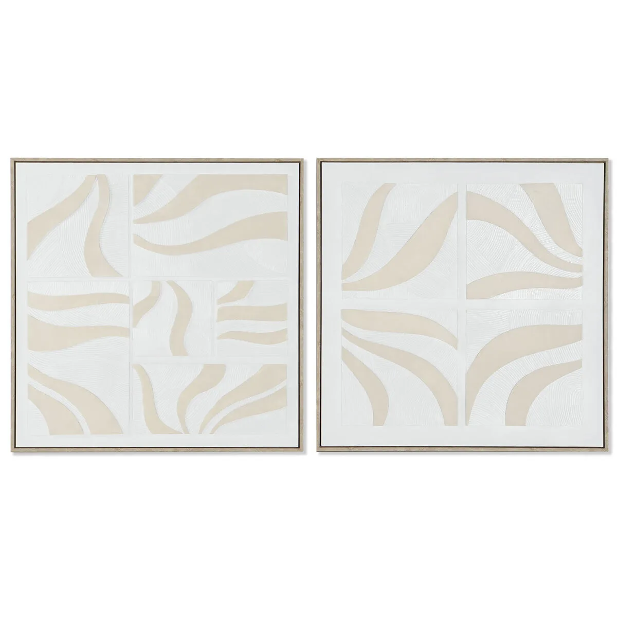Cadre home esprit blanc beige abstrait scandinave 83 x 4 5 x 83 cm 2 unites s305618569. Diaytar, c'est l'assurance de produits qui durent, tant dans leur construction que dans leur style intemporel.