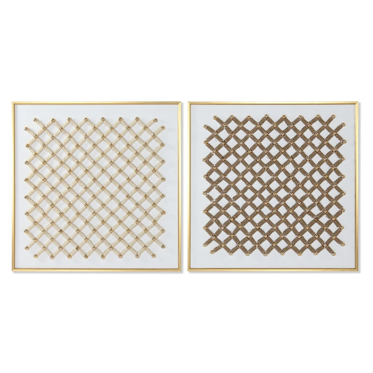 Cadre home esprit blanc dore naturel abstrait moderne 100 x 3 5 x 100 cm 2 unites s306071615. Explorez sans limite l'offre Diaytar : des milliers de produits pour satisfaire votre soif de nouveauté et de qualité