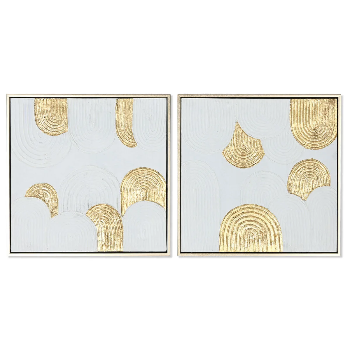 Cadre home esprit blanc dore polystyrene toile moderne 42 x 4 x 42 cm 2 unites s305824050. Diaytar, c'est votre partenaire de confiance pour construire un quotidien plus fluide, plus beau, et plus inspirant.