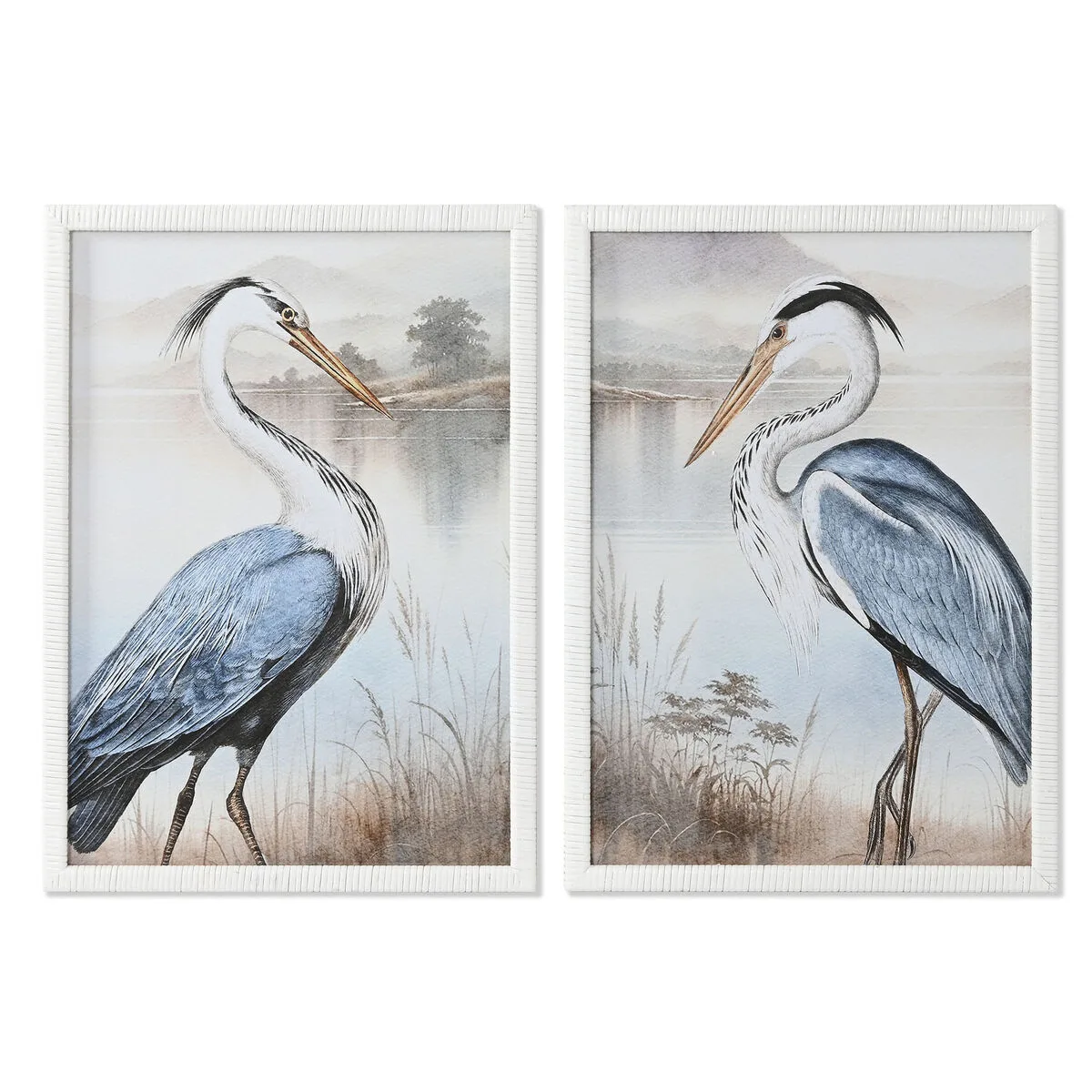 Cadre home esprit bleu blanc oiseau oriental 50 x 2 5 x 70 cm 2 unites s305798644. Explorez Diaytar et laissez-vous surprendre par notre diversité de produits.