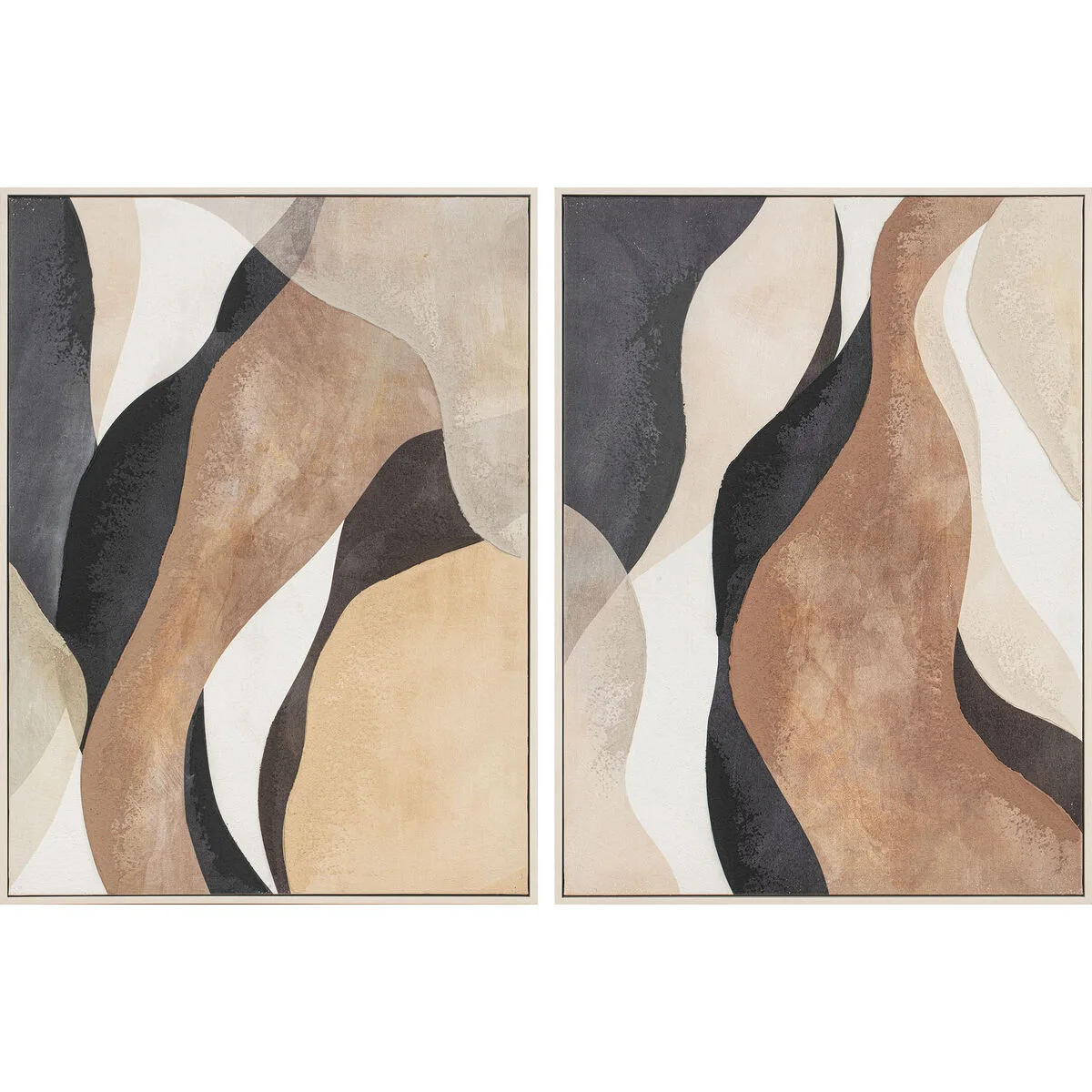 Cadre home esprit marron beige abstrait urbaine 60 x 2 8 x 80 cm 2 unites s306156453. Du salon à la chambre, Diaytar habille votre intérieur avec élégance.
