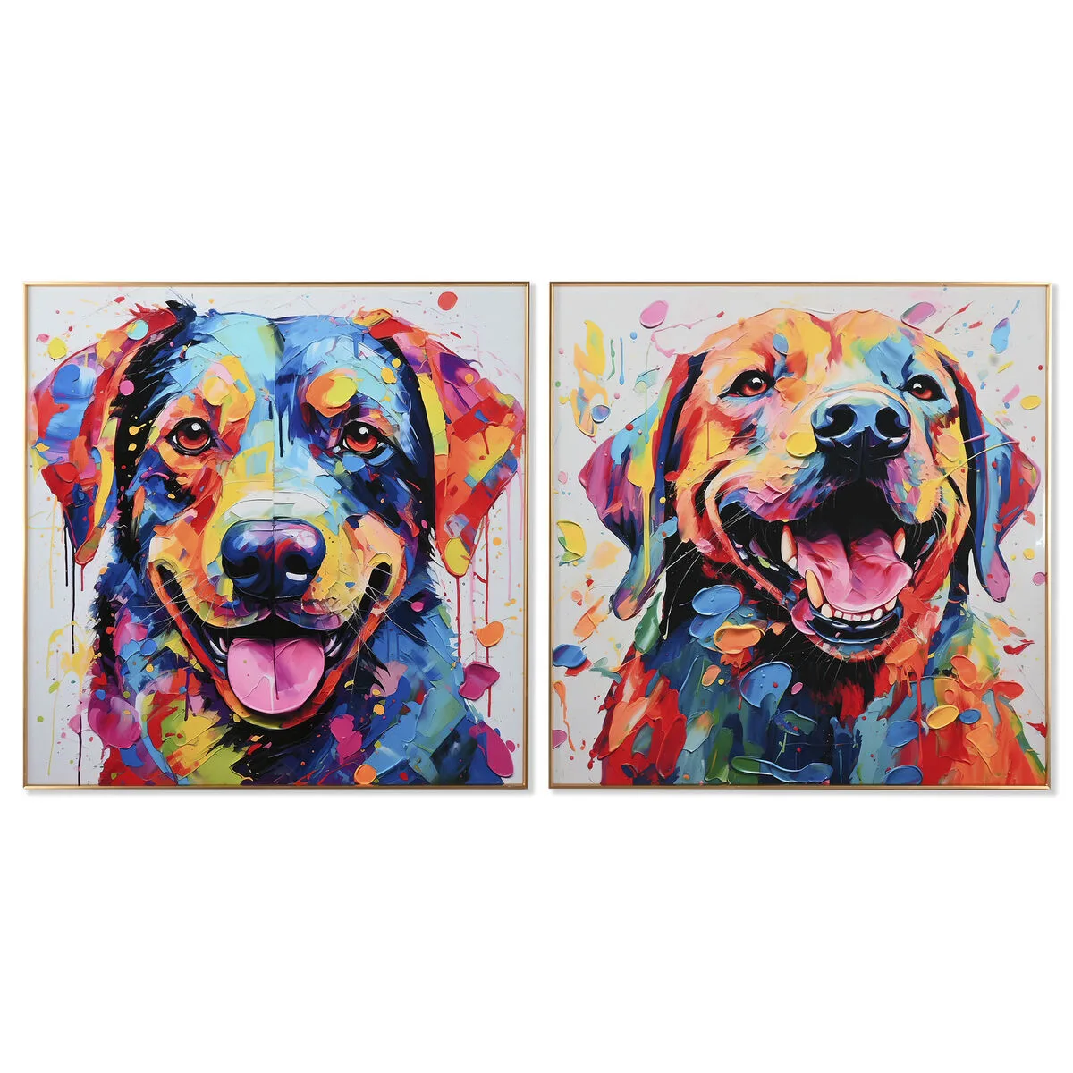 Cadre home esprit moderne chien 80 x 3 x 80 cm 2 unites s305569473. Diaytar, c'est la preuve que le génie réside dans les détails. Chaque produit a été scruté, pesé, et approuvé.
