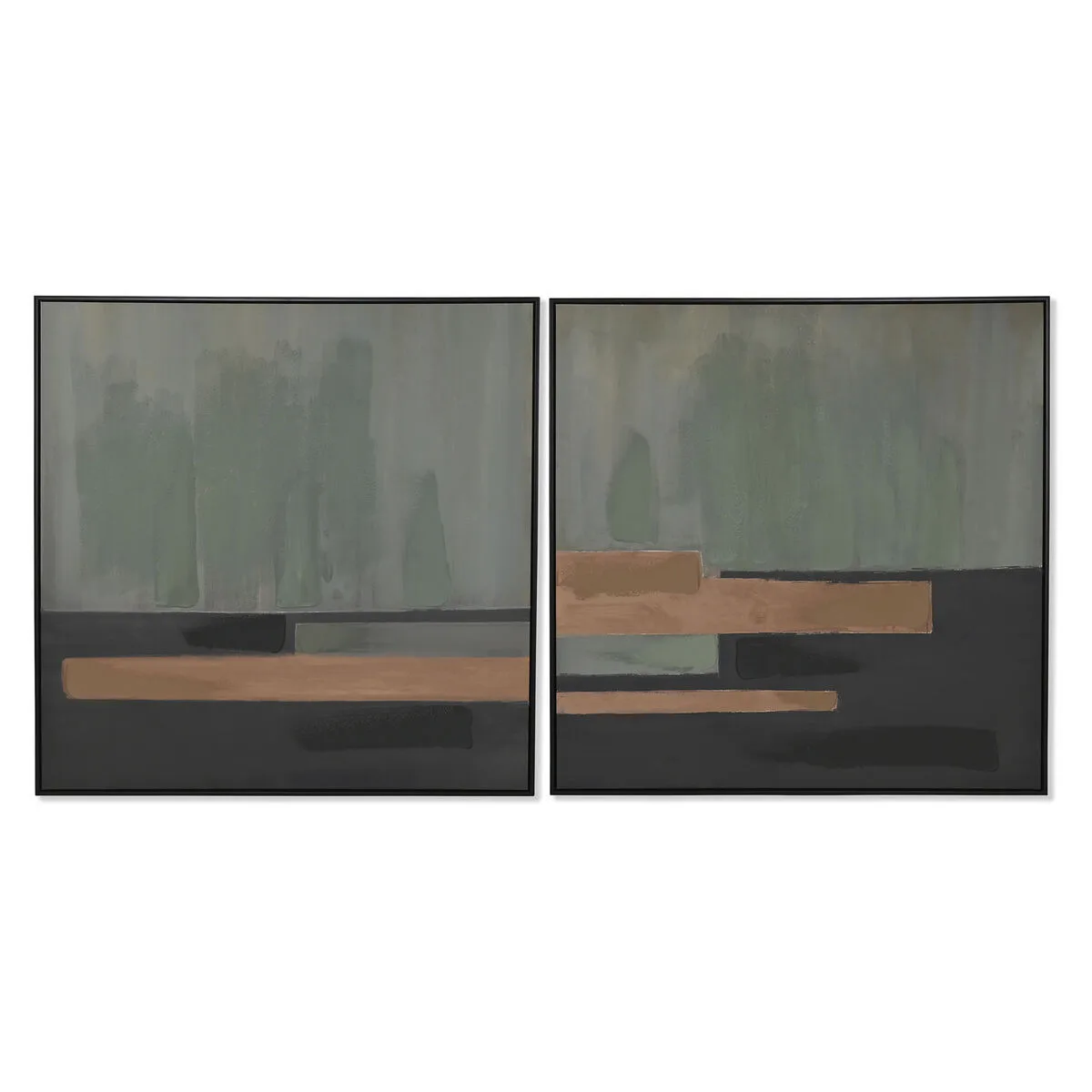 Cadre home esprit noir vert moderne urbaine 100 x 4 x 100 cm 2 unites s305839947. Du salon à la chambre, Diaytar habille votre intérieur avec élégance.