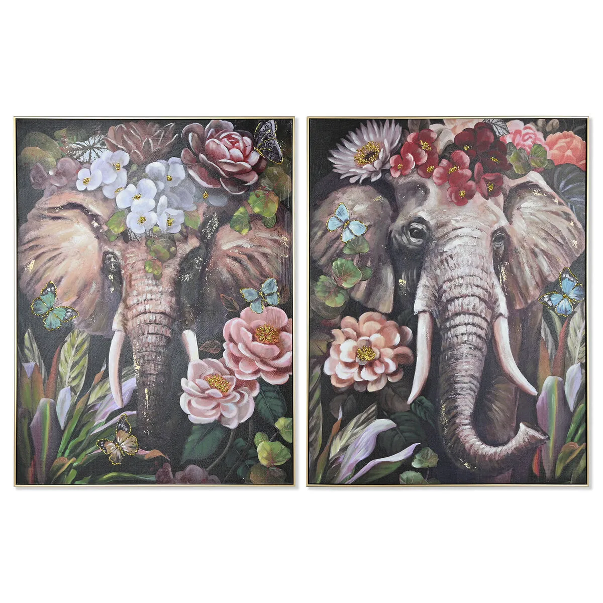 Cadre home esprit polystyrene toile elephant colonial 92 x 4 5 x 122 cm 2 unites s305823123. Diaytar révolutionne votre expérience d'achat en ligne avec une curation unique de produits tendance, high-tech et lifestyle