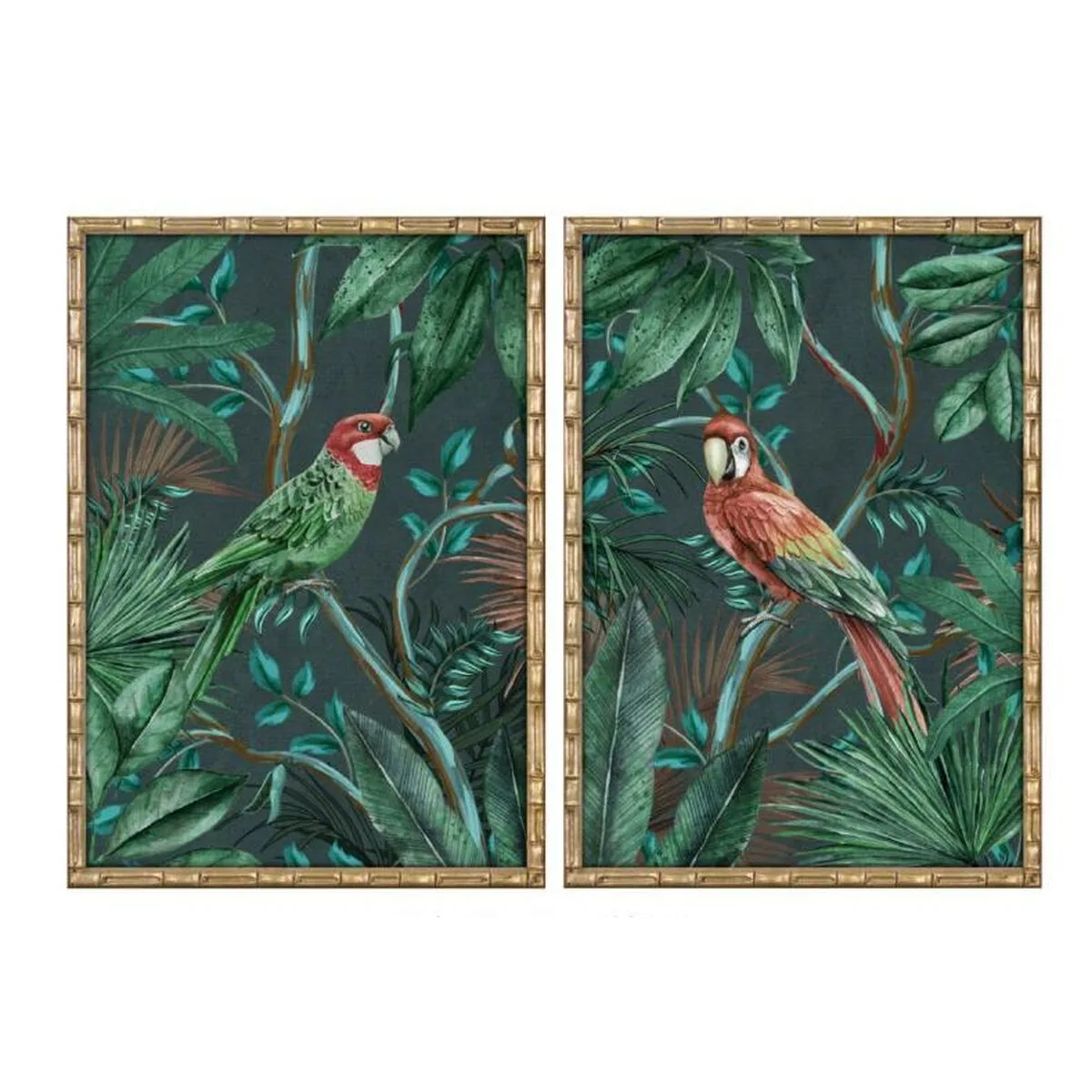 Cadre home esprit vert perroquet tropical 50 x 2 8 x 70 cm 2 unites s306055526. Bienvenue dans l'ère du shopping conscient. Diaytar privilégie des produits avec une éthique et un impact positif.