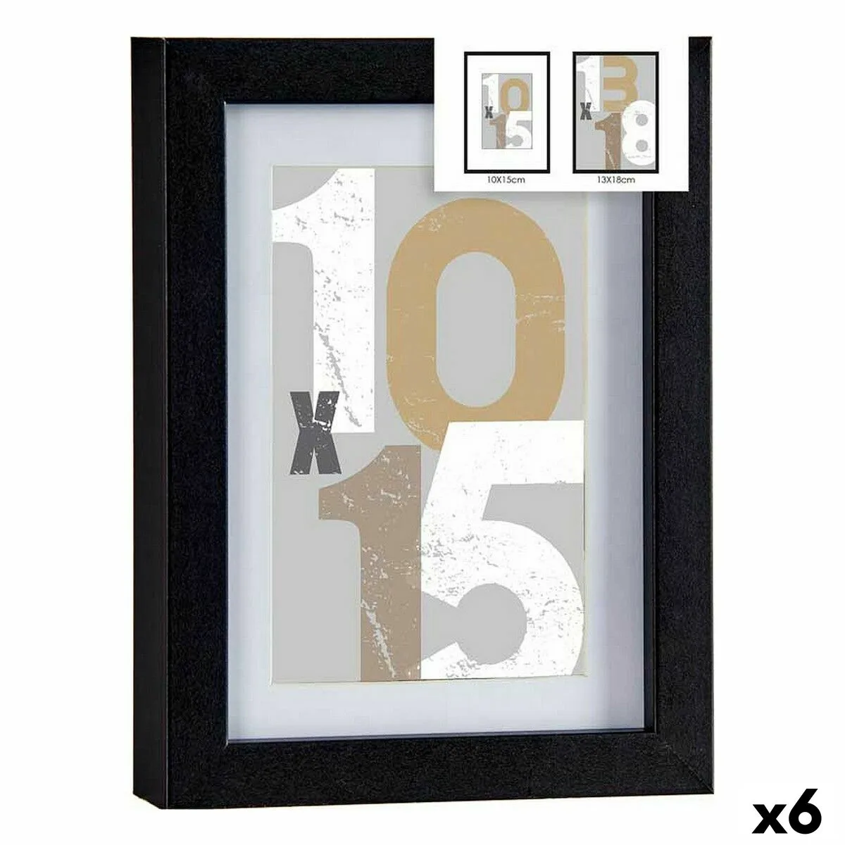 Cadre photo 16 x 21 x 2 5 cm noir verre bois mdf 6 unites s362547266. L'esprit Diaytar : une curiosité insatiable pour dénicher les produits généraux et électroniques qui feront demain