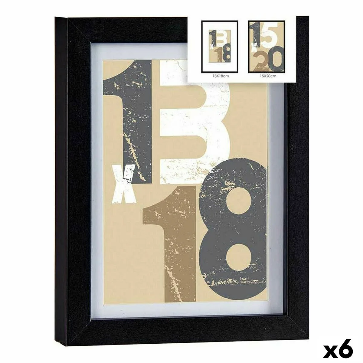 Cadre photo 18 x 23 x 2 5 cm noir verre bois mdf 6 unites s362547492. Diaytar ou l'éloge de la diversité : un catalogue riche et varié où chacun trouve son bonheur, quel que soit son style