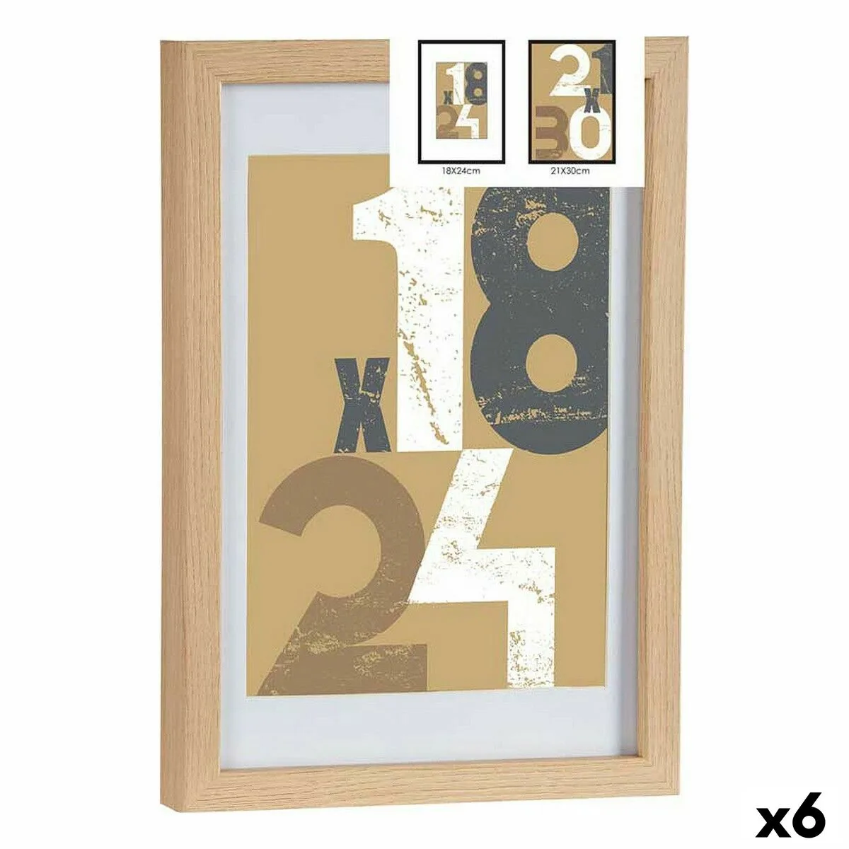 Cadre photo 24 x 2 5 x 32 5 cm naturel verre bois mdf 6 unites s362546561. Diaytar : Parce que vos goûts sont éclectiques, notre offre de produits l'est tout autant. Explorez sans modération.
