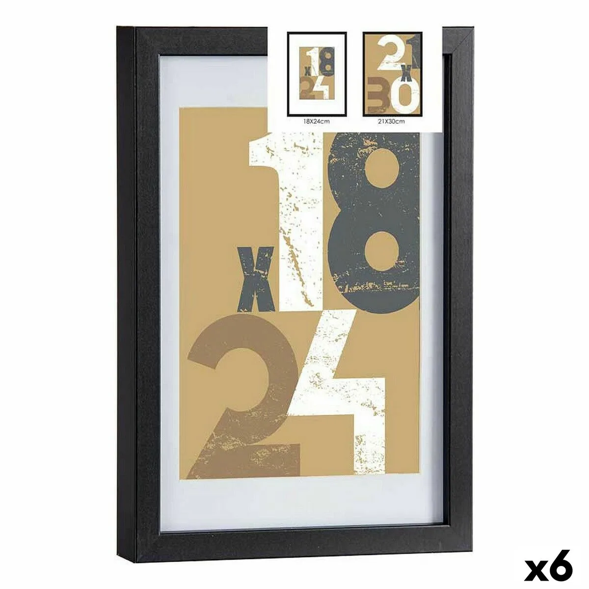 Cadre photo 24 x 2 5 x 32 5 cm noir verre bois mdf 6 unites s362546366. Chez Diaytar, chaque détail compte pour votre satisfaction totale.