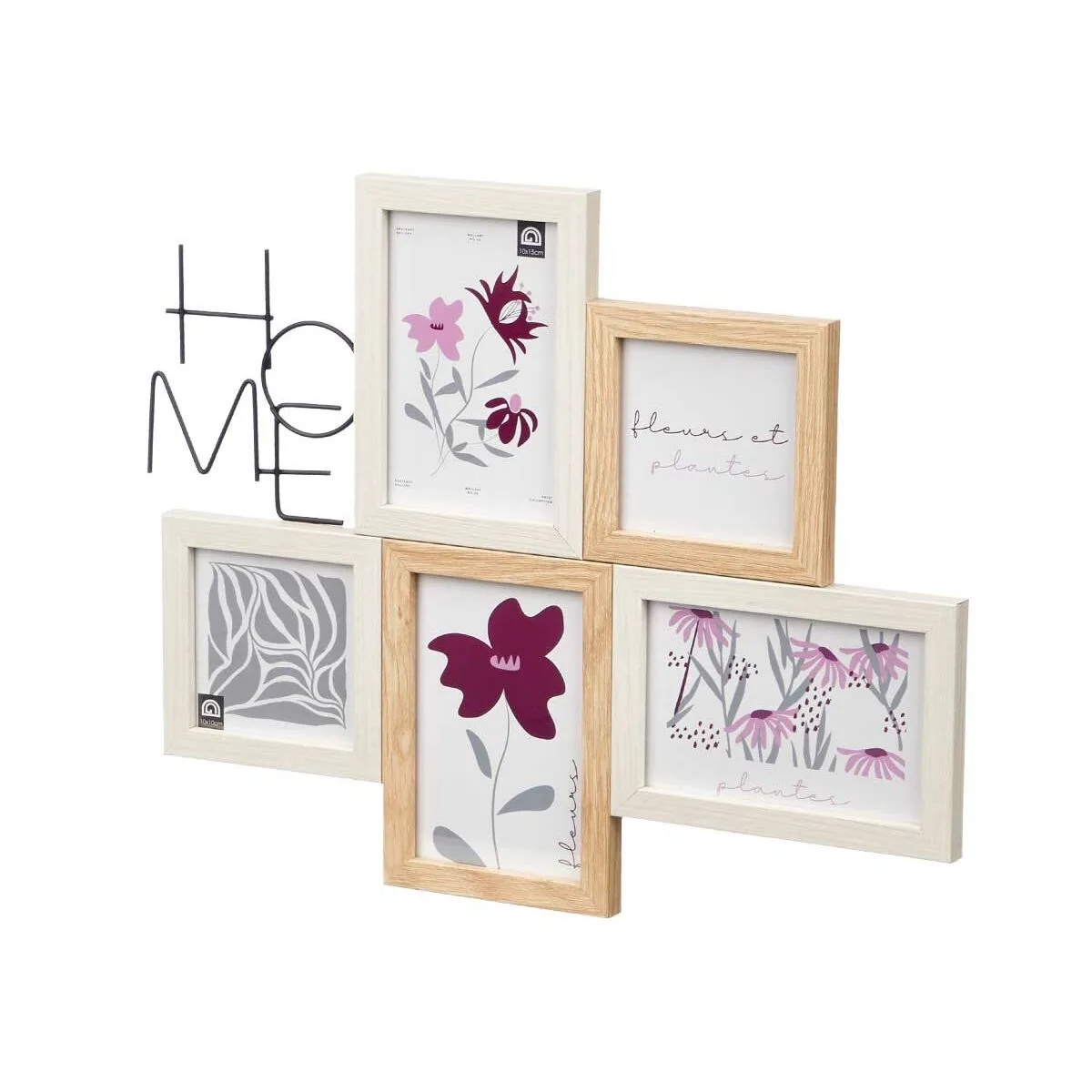 Cadre photo 411408k naturel metal bois mdf 8 unites s363284667. L'excellence à portée de clic avec la boutique en ligne Diaytar.