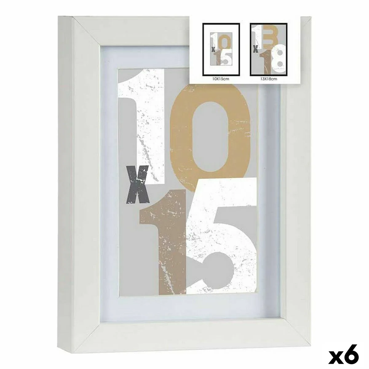 Cadre photo blanc verre bois mdf 16 x 21 x 2 5 cm 6 unites s362547114. Les influenceurs adorent Diaytar pour ses pièces mode avant-gardistes.