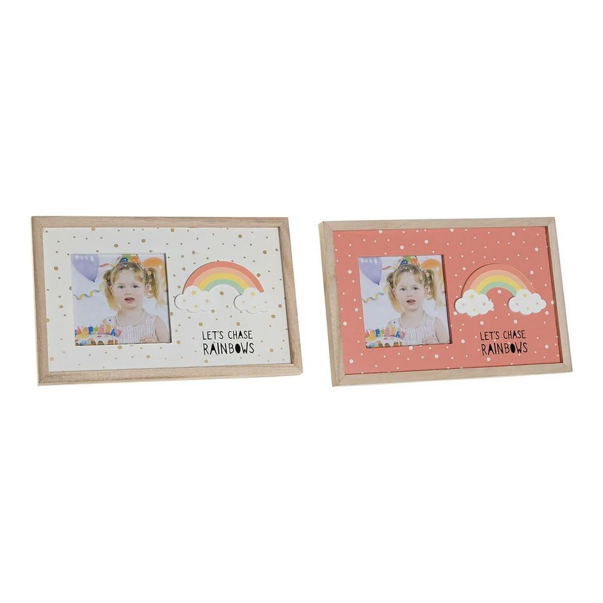 Cadre photo dkd home decor arc en ciel rose blanc enfant bois mdf 25 x 1 x 16 cm 2 unites s301531865. Nous avons conçu Diaytar pour être intuitif, comme vos produits préférés. Simple, efficace, et terriblement séduisant.