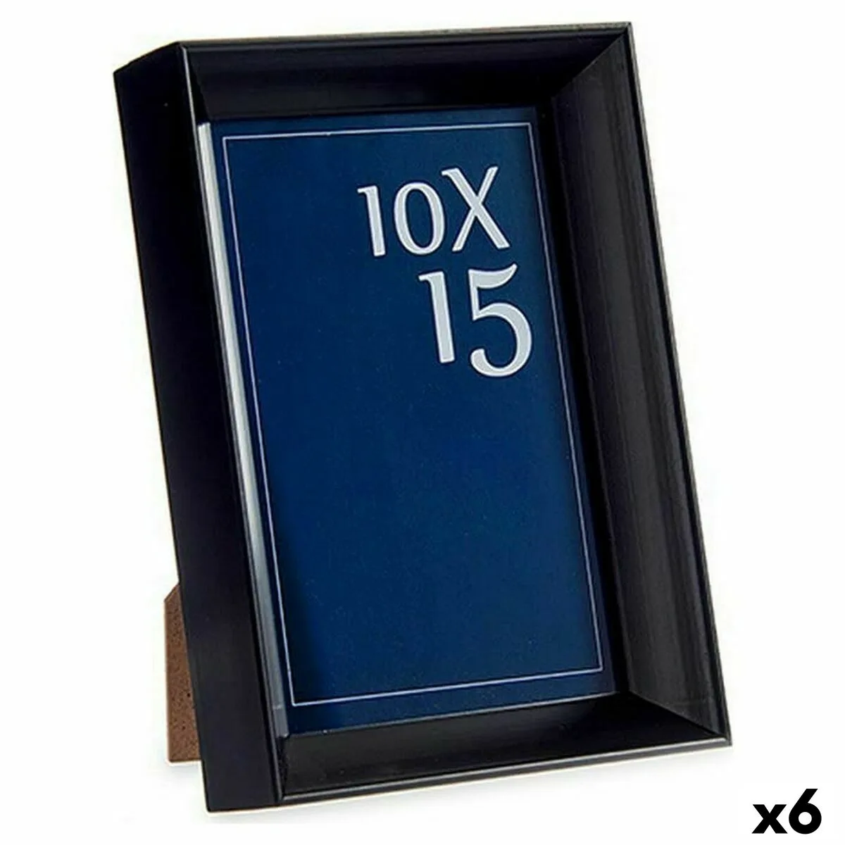 Cadre photo noir plastique verre 12 2 x 3 5 x 17 3 cm 6 unites s361723232. Transformez votre intérieur avec les produits déco Diaytar !