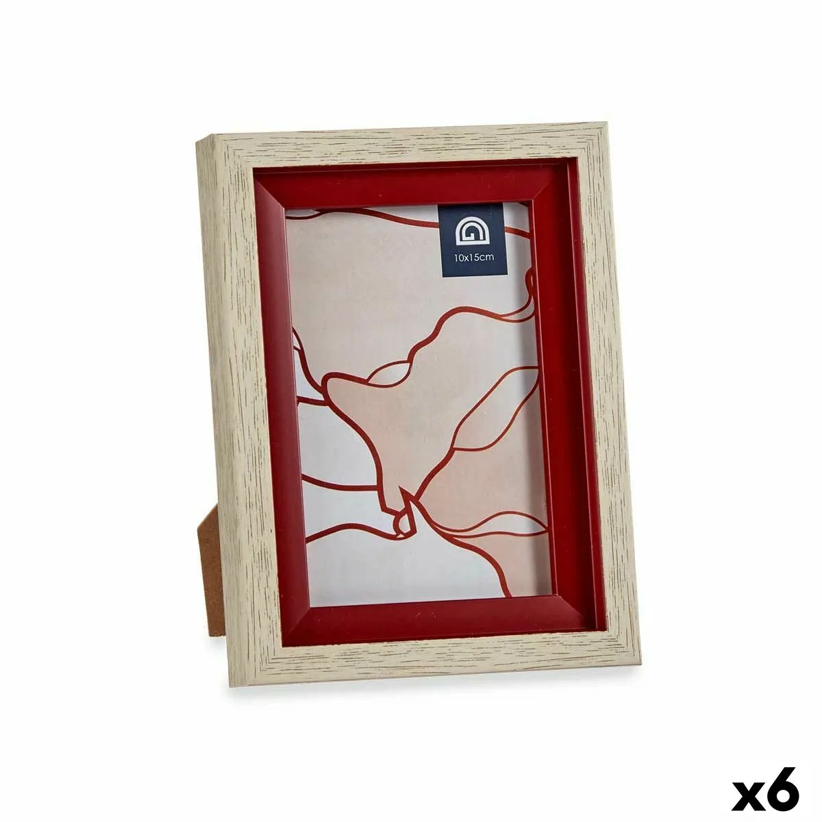 Cadre photo verre rouge bois marron plastique 13 5 x 18 8 x 2 cm 6 unites s361751470. Diaytar, c'est la rencontre parfaite entre modernité et authenticité.