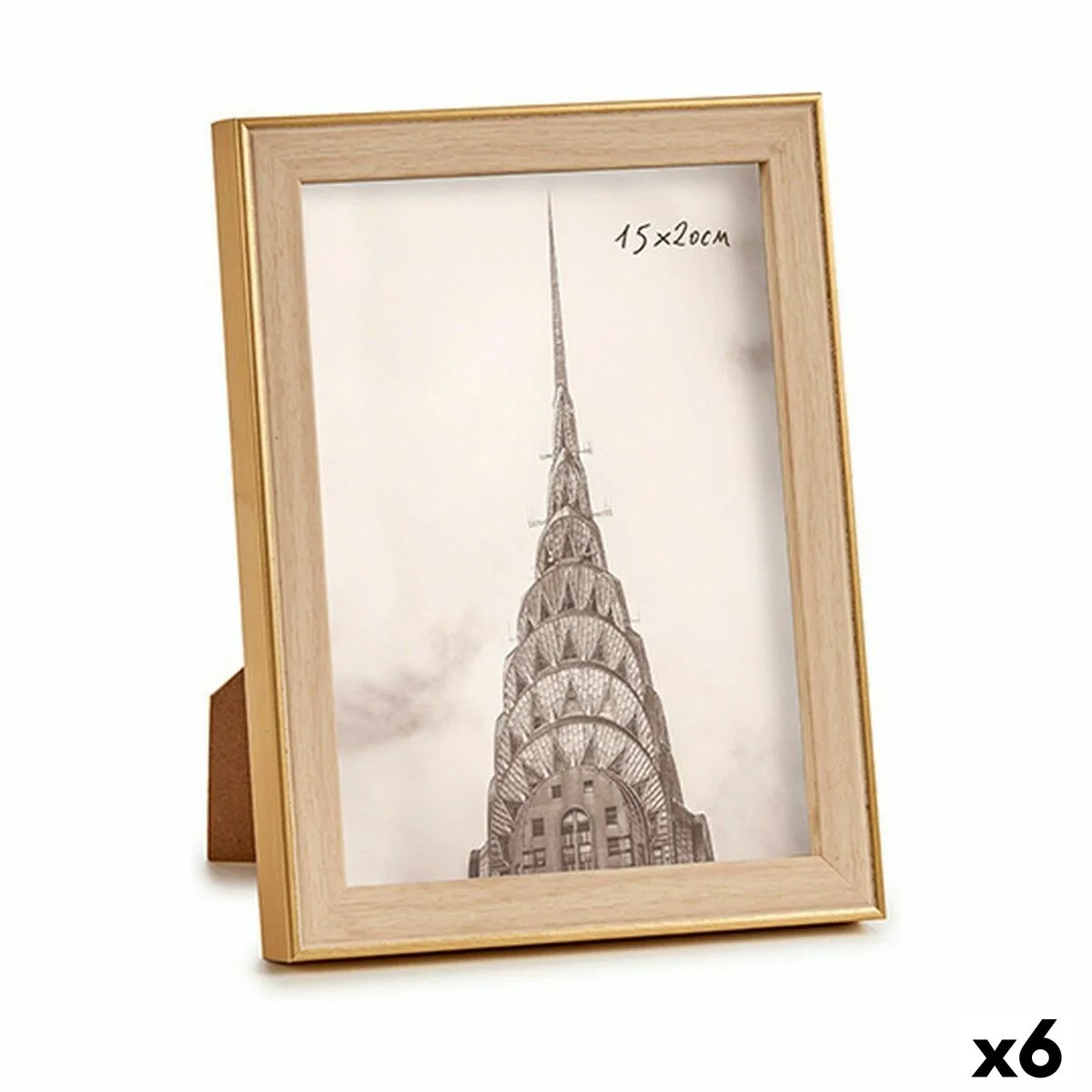 Cadre photo wpc1920mg 3 marron dore naturel verre polypropylene 6 unites s362453458. Diaytar - L'art de bien vivre commence ici. Découvrez nos collections exclusives.