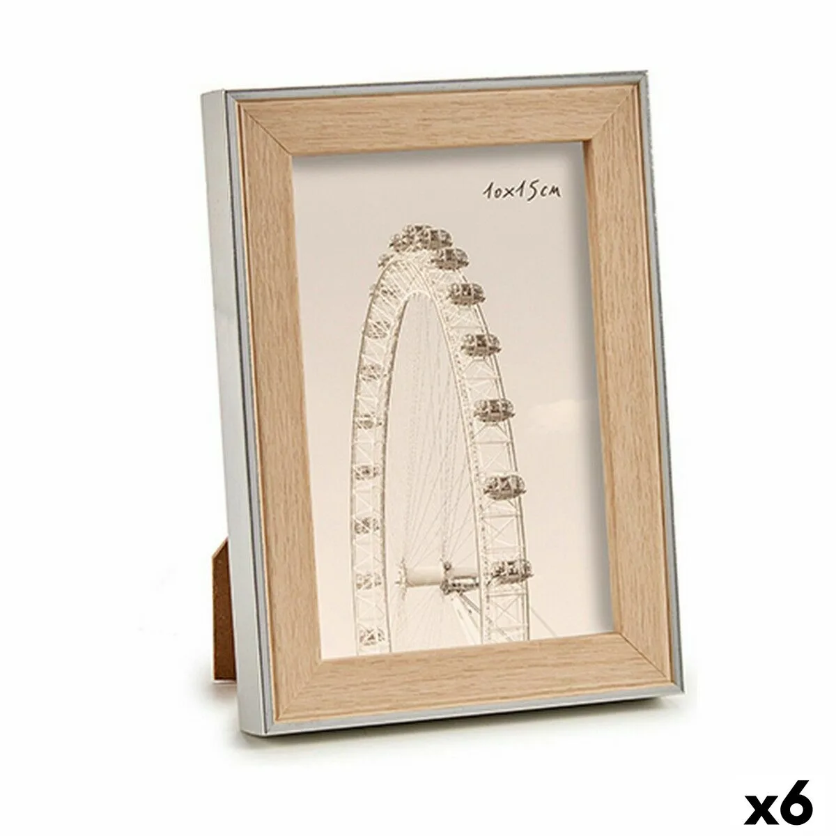 Cadre photo wpc1920ms 1 marron argente naturel verre polypropylene 6 unites s362457639. Diaytar vous habille de la tête aux pieds avec goût et raffinement.
