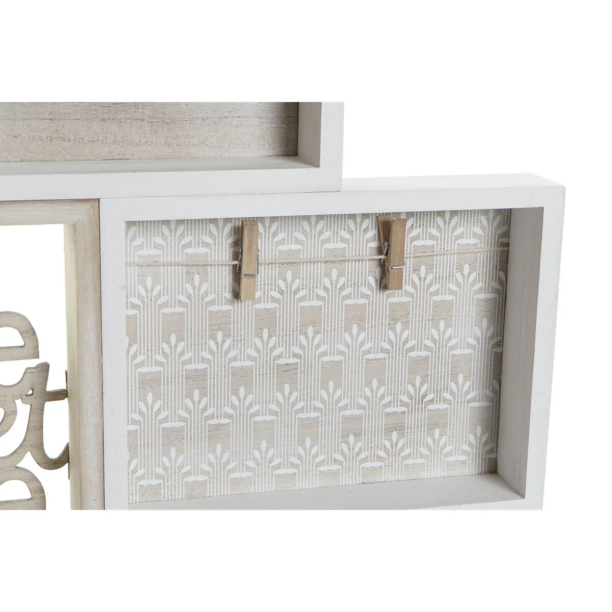 Cadre photos avec pinces dkd home decor bois mdf mediterraneen 59 x 4 x 48 cm s303194875. L'aventure Diaytar commence ici : parcourez un catalogue généraliste unique où la surprise et la qualité sont au rendez-vous