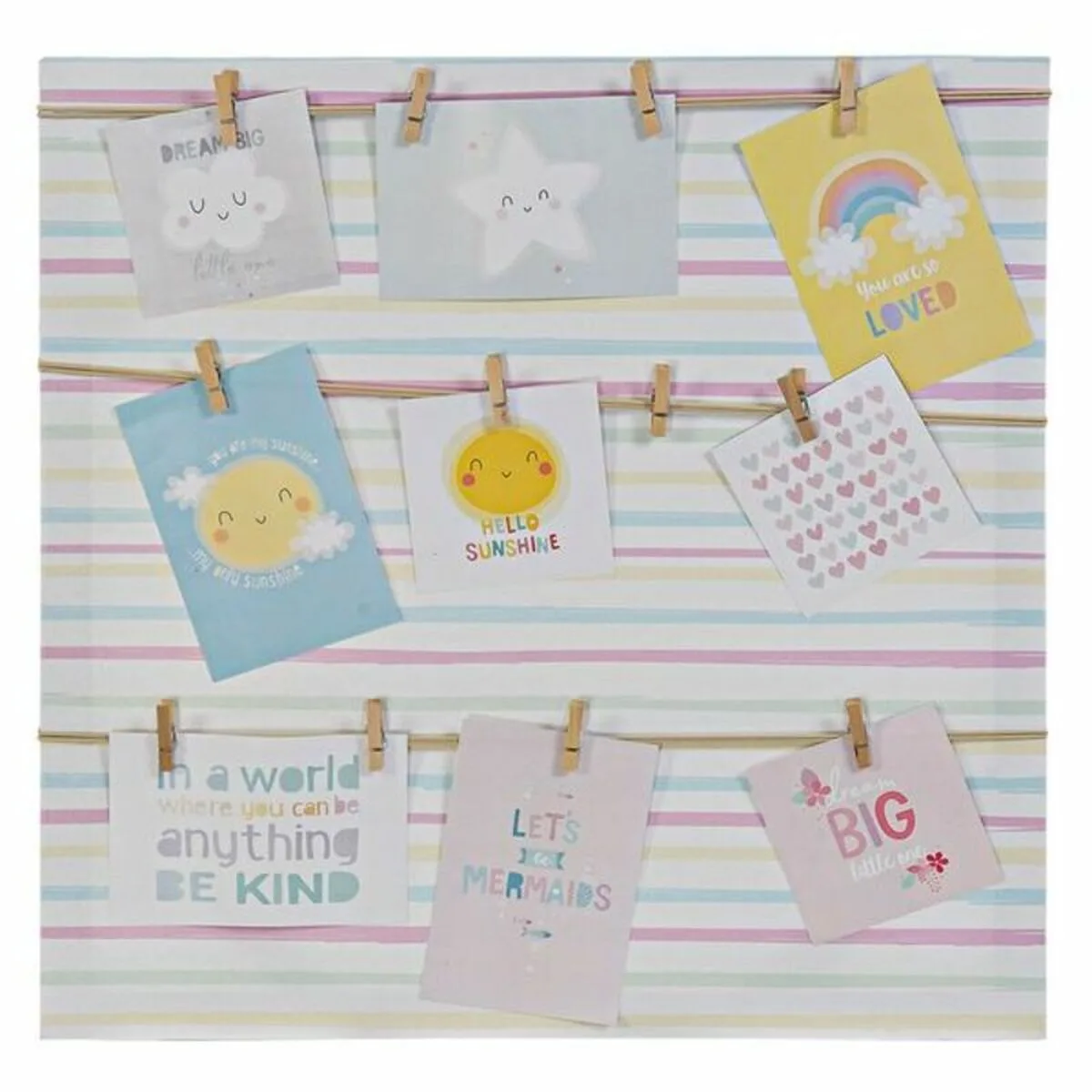 Cadre photos dkd home decor sunshine multicouleur toile bebe 50 x 2 x 50 cm s301152599. Notre credo ? L'excellence accessible. Diaytar rend le premium attainable dans chaque catégorie de produits.