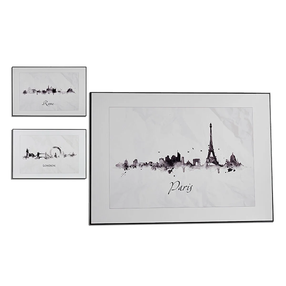 Cadre ville noir blanc contre plaque 81 5 x 3 x 121 cm 3 unites s361546996. Diaytar, c'est la garantie de tomber sur ce produit unique qui fera de votre quotidien une expérience extraordinaire