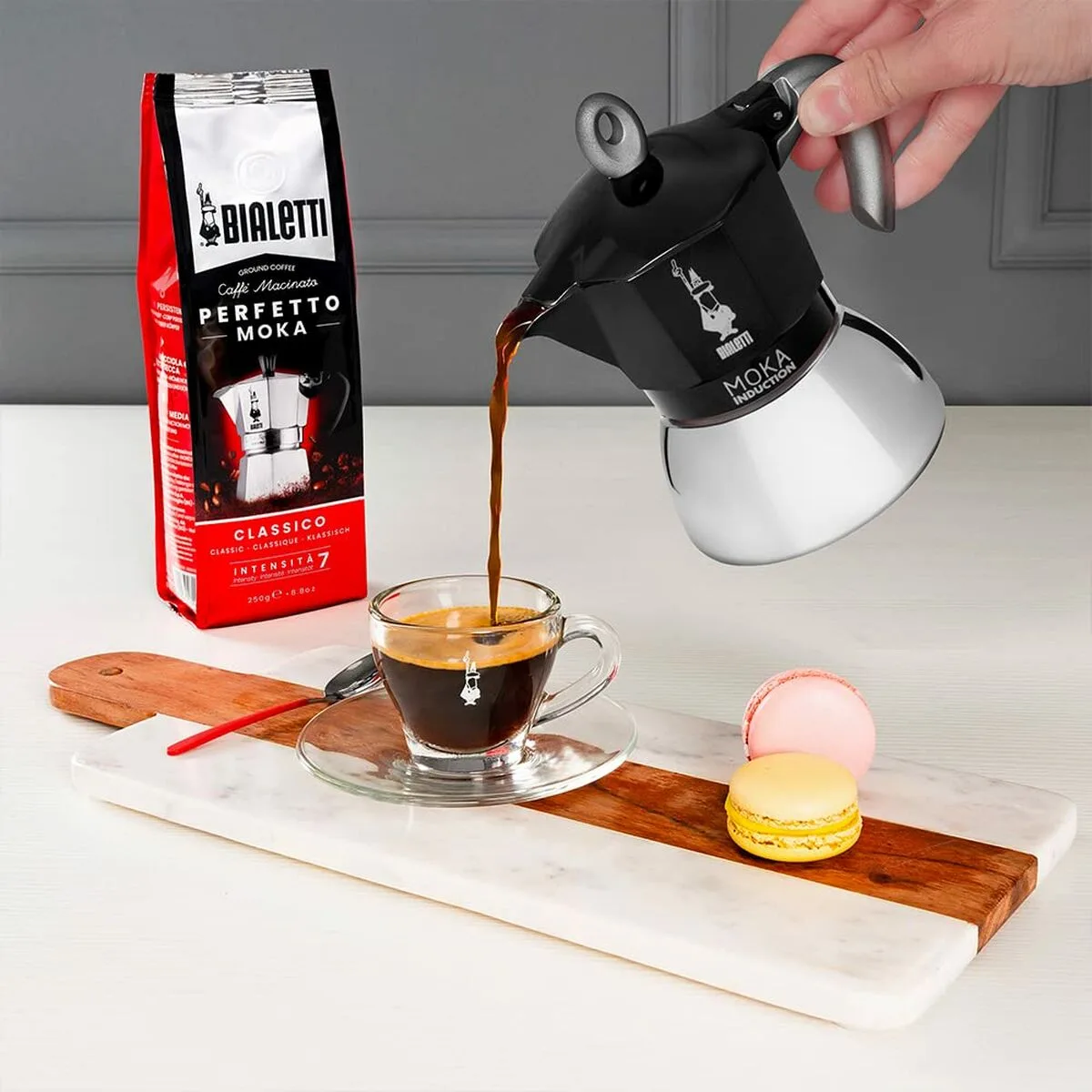Cafetiere italienne bialetti moka induction noir acier inoxydable aluminium 100 ml 2 tasses s913957629. Chez Diaytar, chaque visite est l'occasion de découvrir un nouveau produit génial, qu'il soit électronique ou domestique