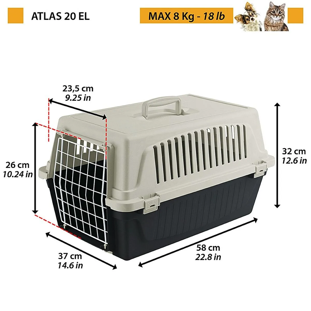 Cage de transport ferplast atlas 20 el blanc noir acier plastique s911039918. Diaytar s'adresse à tous ceux qui considèrent que le choix d'un produit, même basique, est une expression de leur personnalité