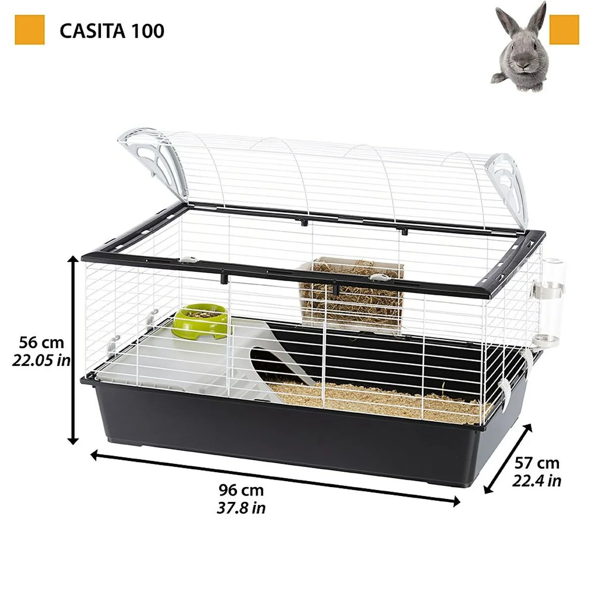 Cage ferplast 100 metal plastique 96 x 57 x 56 cm s919333754. Diaytar, le curateur de votre style de vie moderne, à travers une offre généraliste constamment renouvelée et actualisée