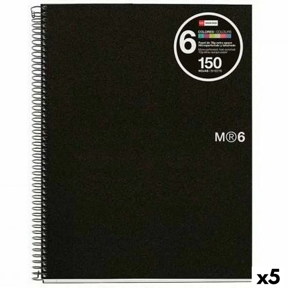 Cahier a spirale miquelrius noir a5 150 volets 5 unites s843720446. Diaytar cultive l'art de la surprise en vous proposant constamment de nouveaux produits généraux et high-tech inattendus