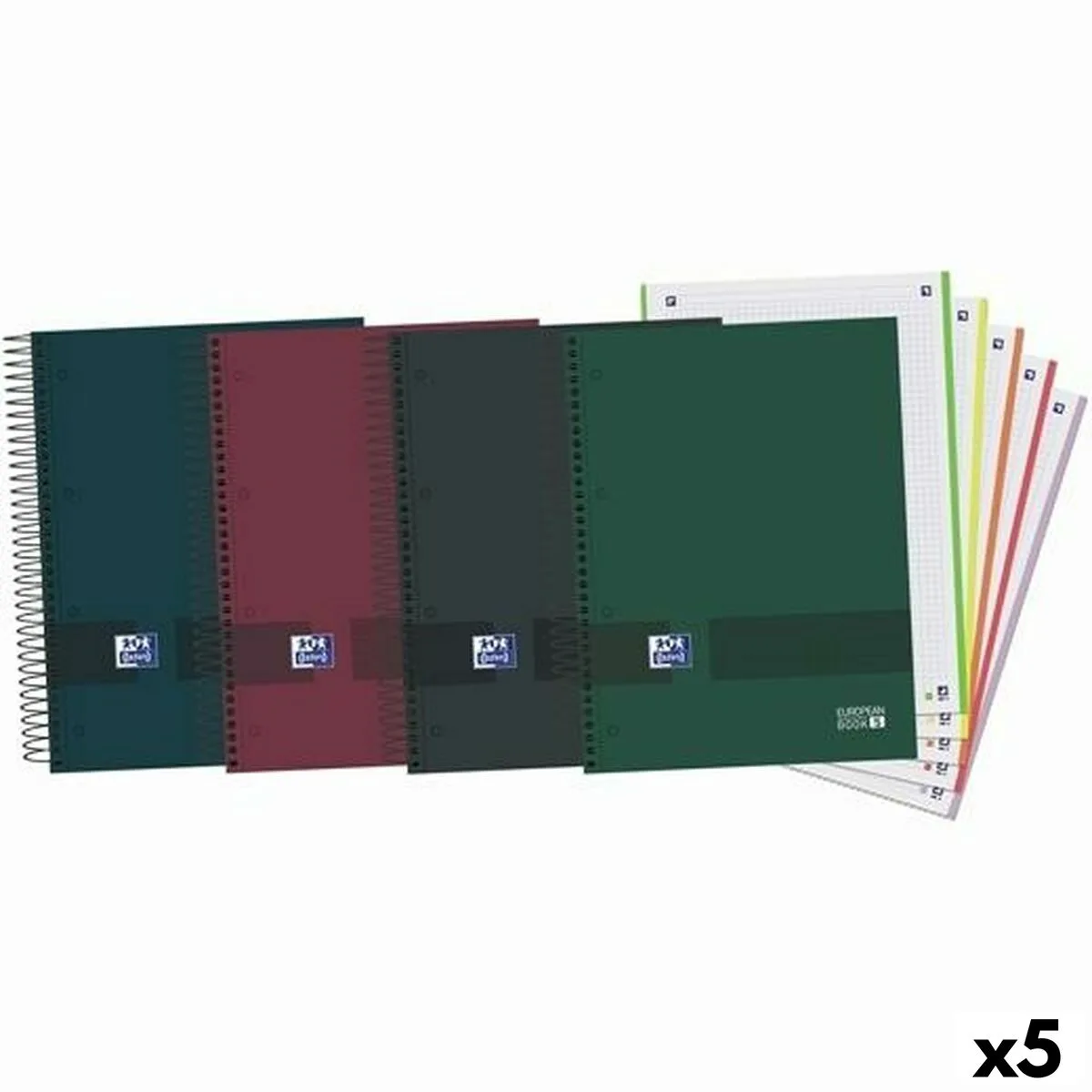 Cahier oxford europeanbook 5 you multicouleur a5 120 volets 5 unites s842228495. Diaytar, c'est le sismographe des tendances : nous captons les vibrations du marché pour vous offrir le meilleur.