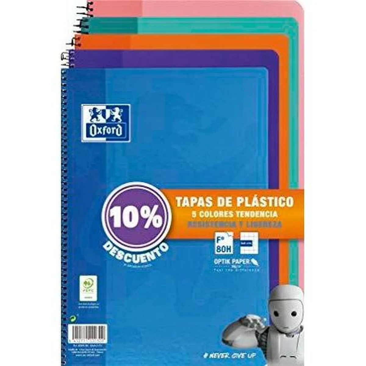Cahier oxford multicouleur din a4 80 volets 21 5 x 31 5 cm 5 pieces s841435815. Notre équipe chez Diaytar est votre équipe de choc, dévouée à débusquer les produits qui méritent votre attention.