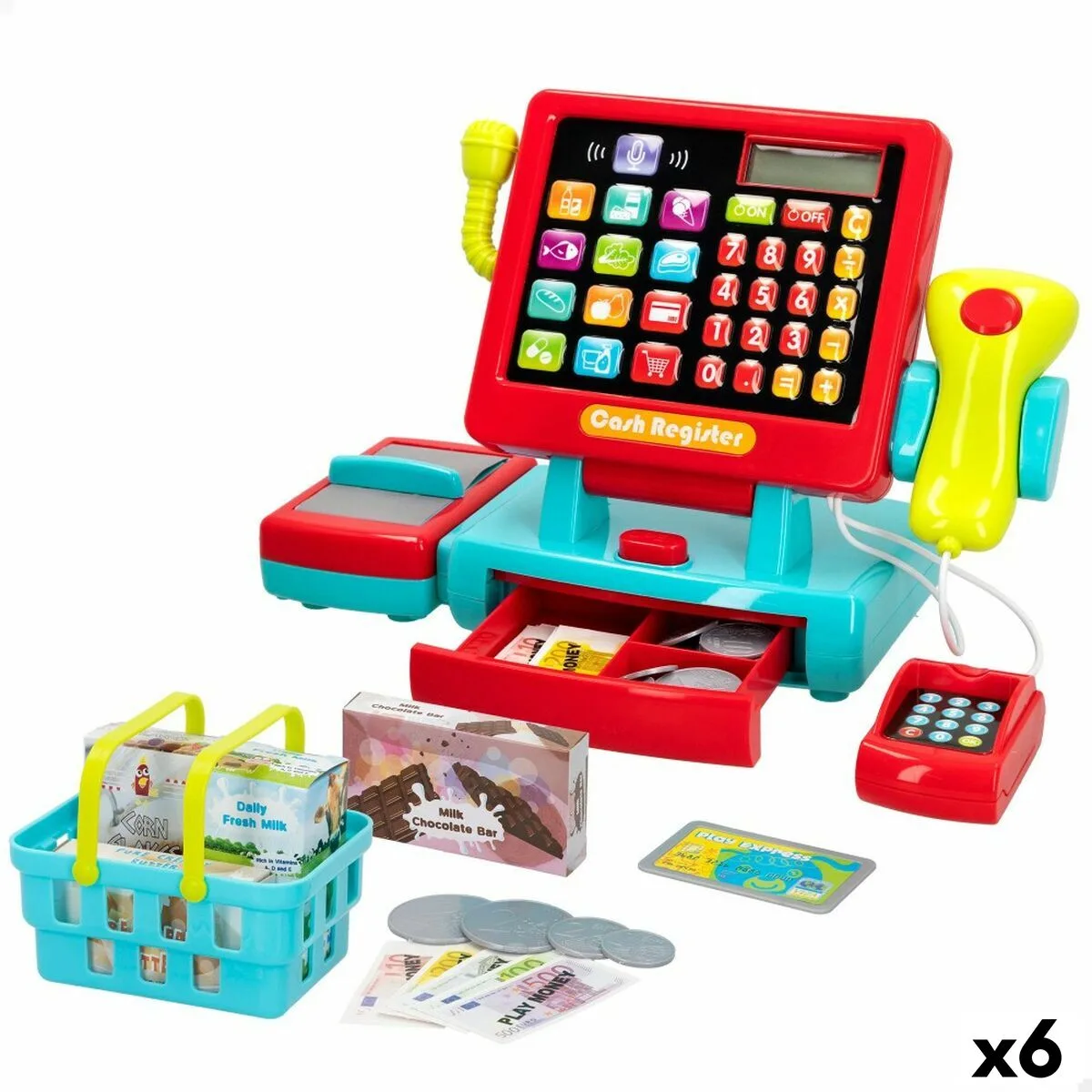 Caisse enregistreuse jouet playgo 31 x 22 x 14 5 cm 6 unites s890054635. Diaytar, c'est le compagnon des visionnaires, de ceux qui achètent aujourd'hui les produits qui seront incontournables demain.
